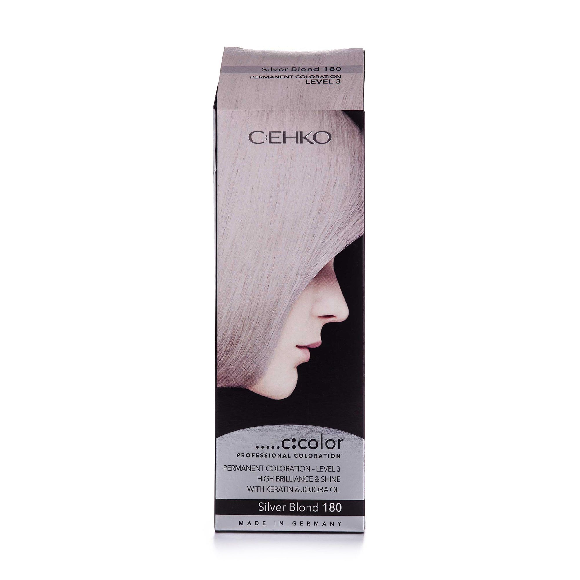 Стійка крем-фарба для волосся C:ЕНКО C:COLOR Professional Coloration 180 Срібний блондин, 110 мл